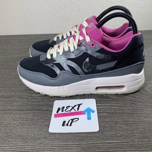 Nike Air Max 1 CMFT PRM‎ Black Pink Print Women’s Athletic Shoes Sneakers size 7